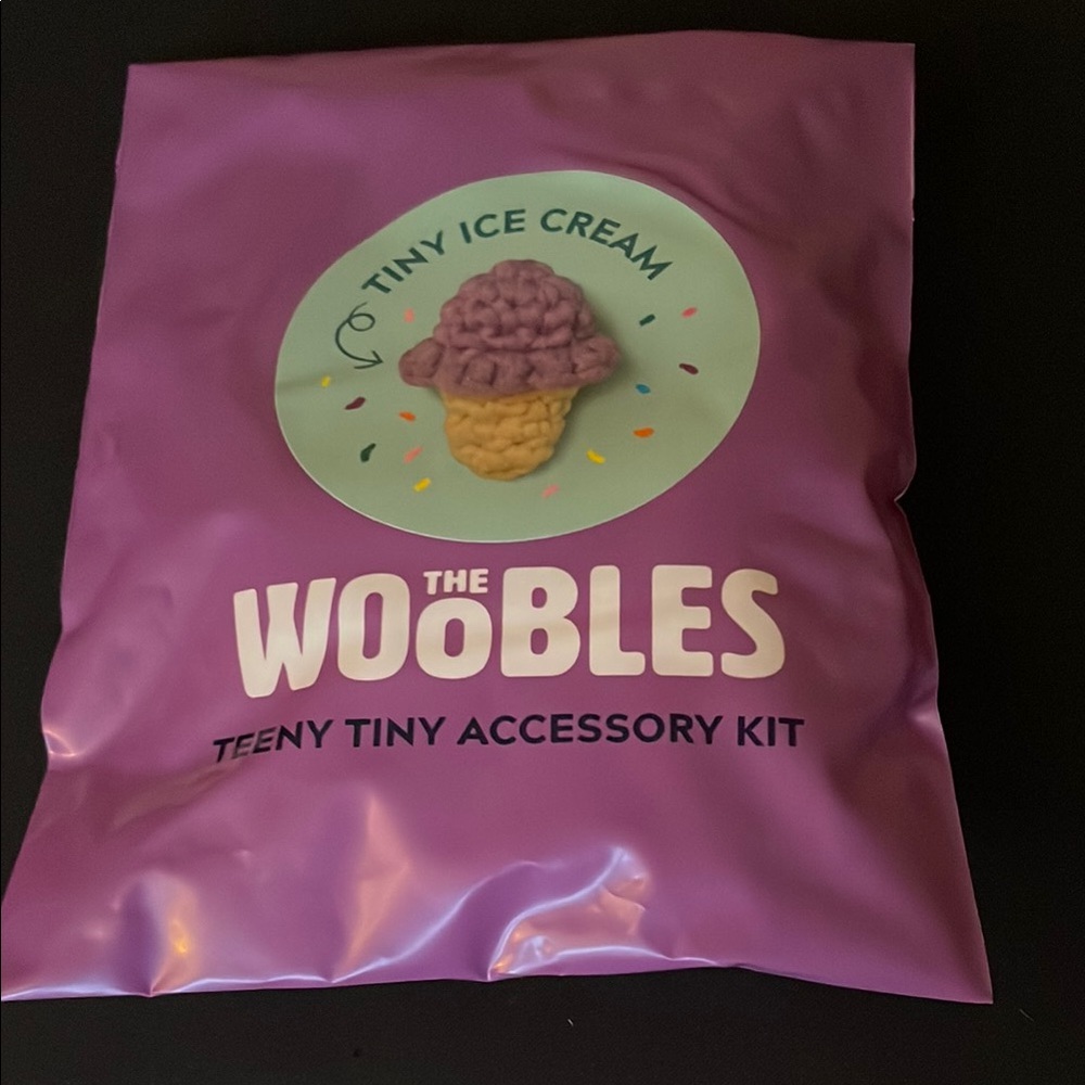 The Woobles Tiny Ice Cream Accessory Kit